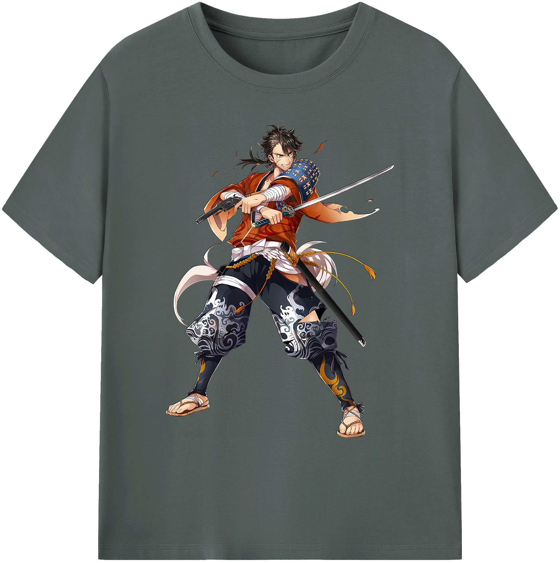 （画像用） 刀剣乱舞 Touken Ranbu 綿100％ メンズ半袖Tシャツ｜肌触りやわらか＆通気性